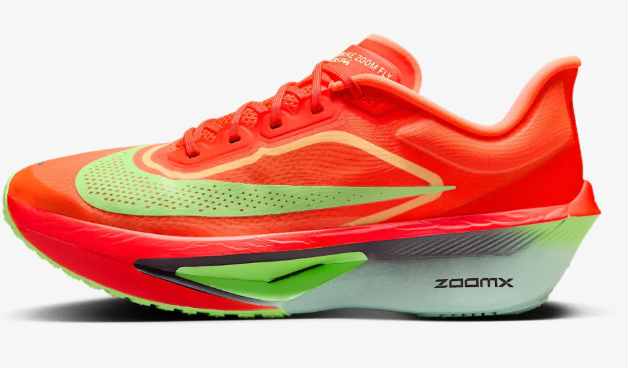 Nike Zoom Fly 6 Men's Road Running Shoes - Orange / Red / Lime Green