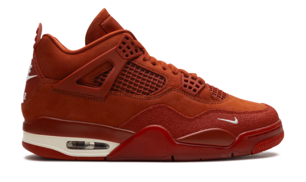 Nigel Sylvester x Air Jordan 4 Retro OG SP 'Brick by Brick' Sneakers – Firewood Orange / Sail