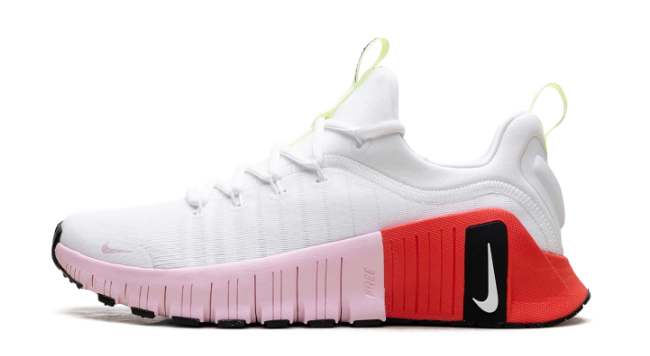 Nike Free Metcon 6 Women's Training Shoes - White / Pink / Bright Crimson | IB4526-100