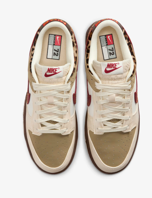 Unisex Nike Dunk Low, Cream/Olive/Burgundy