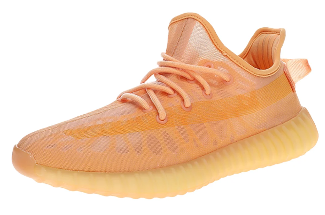 adidas Yeezy Boost 350 V2 Men's Sneakers – Peach Orange & Pale Yellow