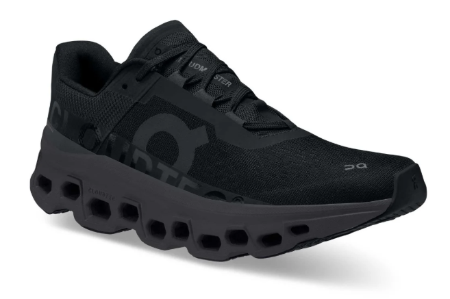 On Cloudmonster Women's Running Shoes – Black / Magnet