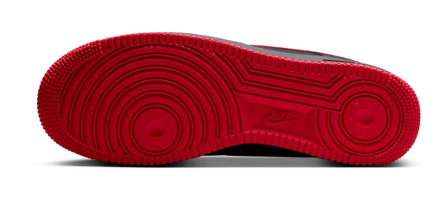 Nike Air Force 1 Low '07 'Bred' Men's Sneakers – Black / Red