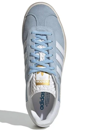 adidas Gazelle Bold “Clear Sky” Women's Platform Sneakers – Blue & White | ID6991