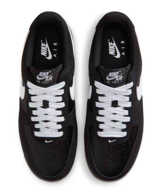 Nike Air Force 1 Low ’07 LV8 Men's Sneakers – Black, White & Gum