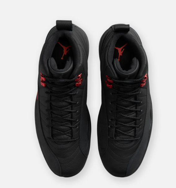 Air Jordan 12 Retro Sneakers – Black / Varsity Red