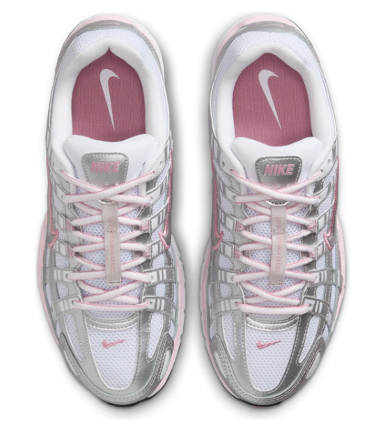 Nike P-6000 Women's Sneakers – White, Silver & Elemental Pink | BV1021-108