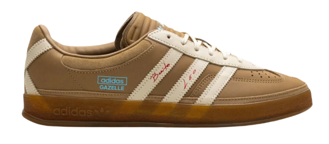 adidas Gazelle Indoor Bad Bunny x Lionel Messi – Tan & Cream
