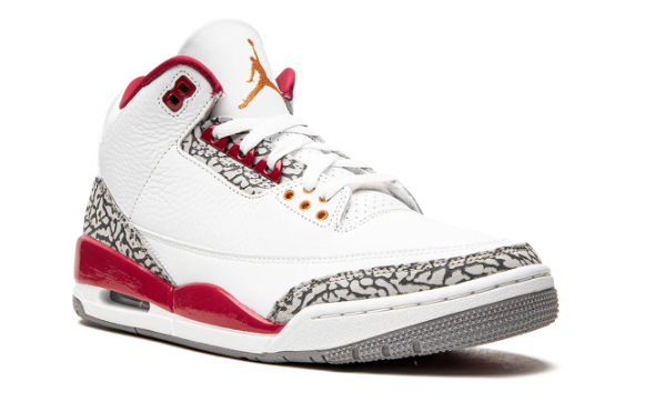 Air Jordan 3 Retro “Cardinal Red” – White / Cardinal Red / Grey