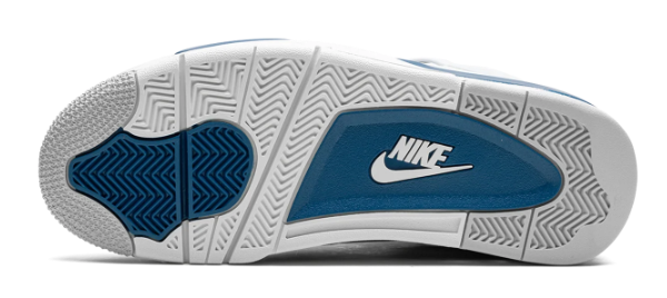 Air Jordan 4 OG “Military Blue” (2024) – White / Neutral Grey / Military Blue