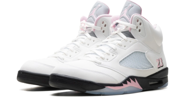 Air Jordan 5 OG 'Medium Soft Pink' Sneakers – White / Black / Pink