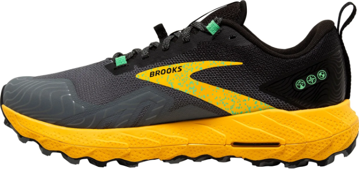 Brooks Cascadia 17 Men's Trail Running Shoes – Grey, Black & Yellow