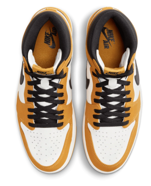 Air Jordan 1 Retro High OG Men's Sneakers – Yellow Ochre / Black / White