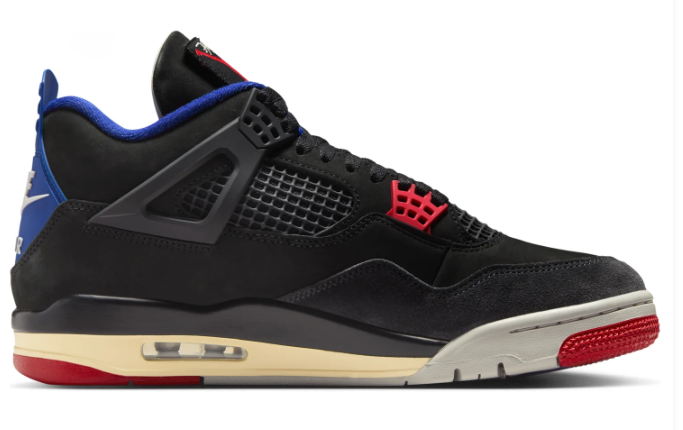 Air Jordan 4 Retro “Rare Air” – Black / Blue / Red