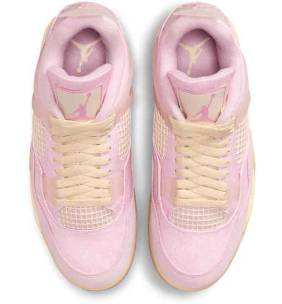 Air Jordan 4 Retro Women's Sneakers - Pearl Pink / Iced Carmine