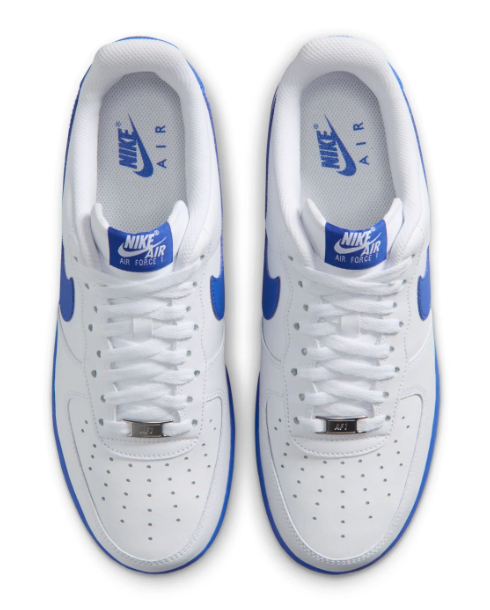 Nike Air Force 1 Low '07 Men's Sneakers – White / Game Royal