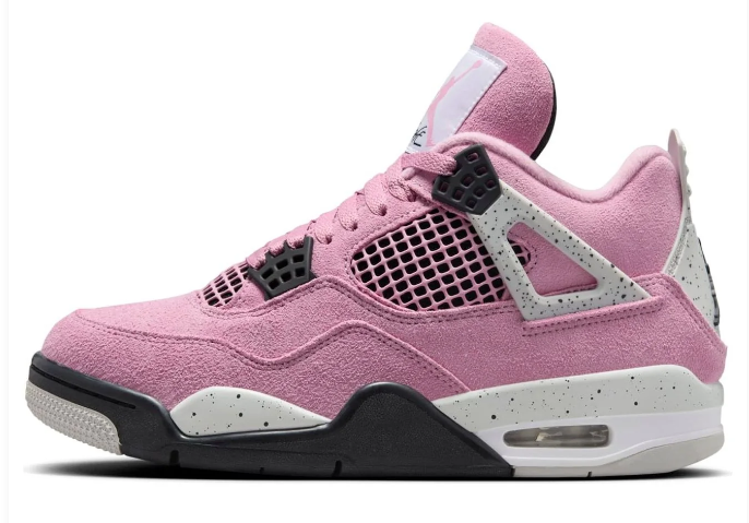 Air Jordan 4 Retro “Orchid” Women's Sneakers – Pink & Cement Grey | AQ9129-501